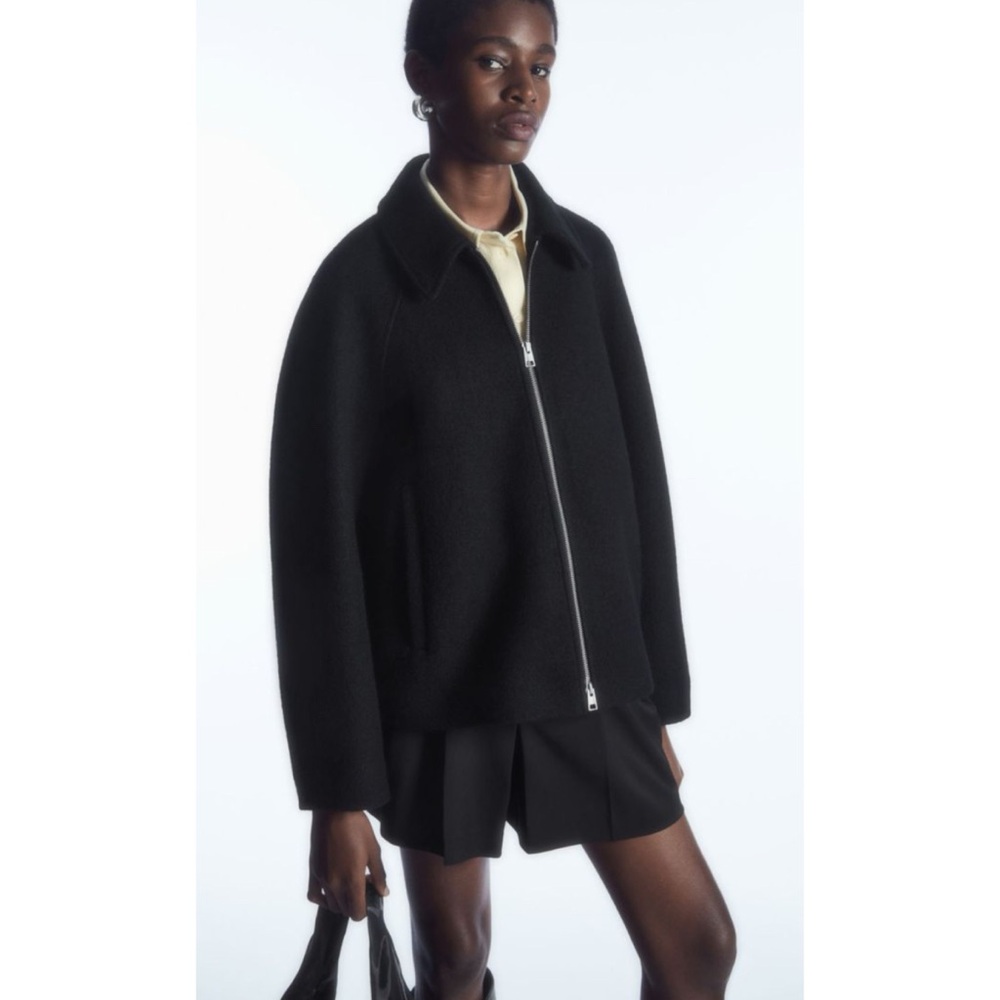 COS oversized boiled wool jacket